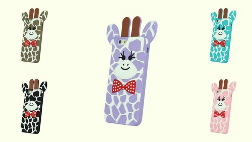 Back case giraffa silicone - 3d,