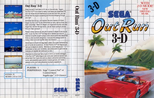 Out run 3d master system - -,