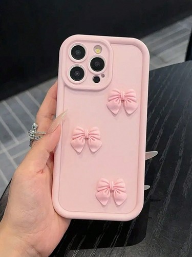 Custodia telefono rosa - , fiocco